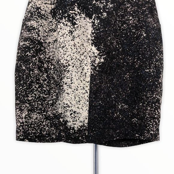 Halston Heritage Splatter Mini Skirt with Pockets - Picture 7 of 13